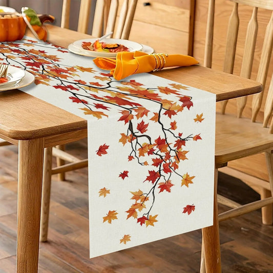 Maple Leaf Gratitude Tablecloth