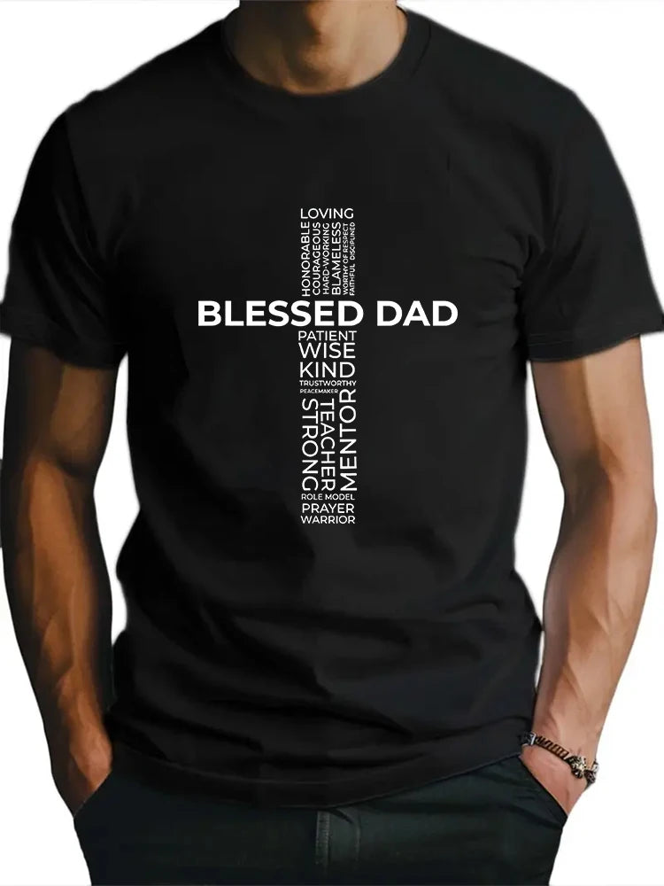 Christian "Blessed Dad" Cross T-Shirt