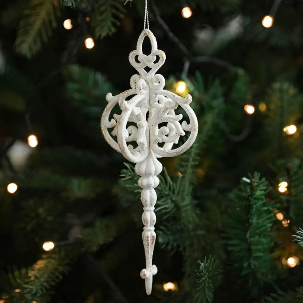 Plastic Snowflake Christmas Pendants