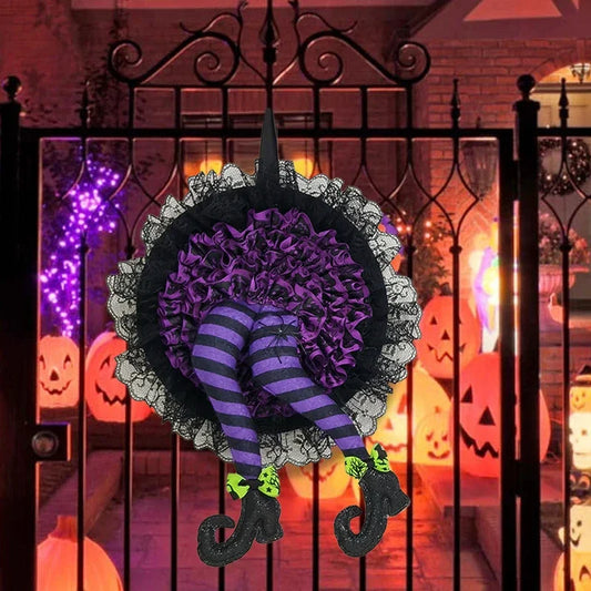 Witch Legs Door Wreath