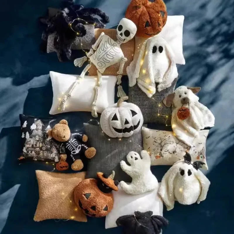 Fun and Spooky Plush Halloween Pillows