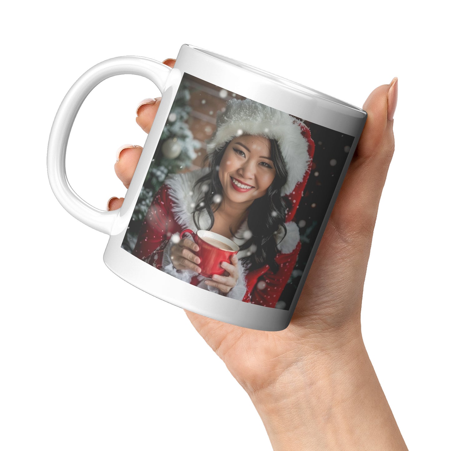 Sleigh Belle Mug White