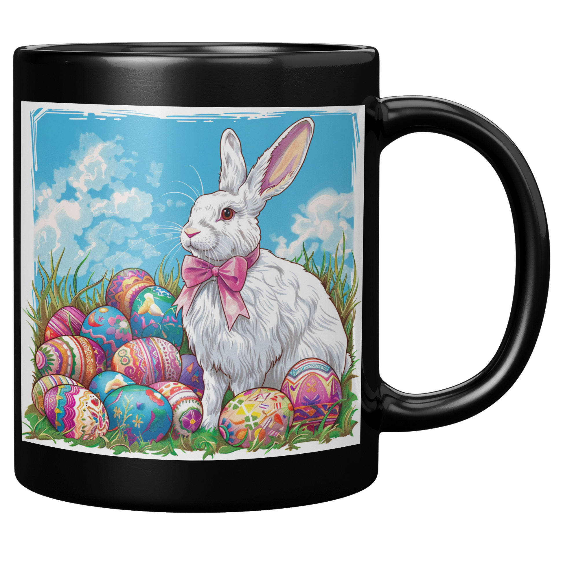 Snow_White_Rabbit_with_Pink_Bow_11oz_Black_RH_Mockup.png
