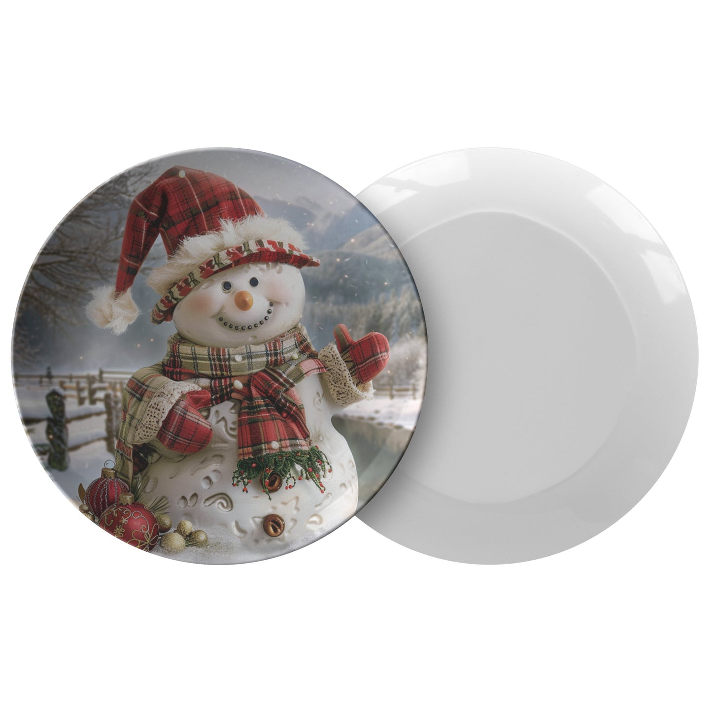 Snowman Plate 1