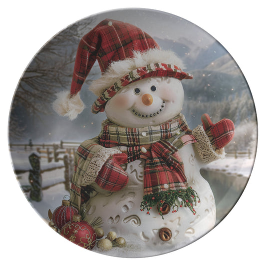 Snowman Plate 1