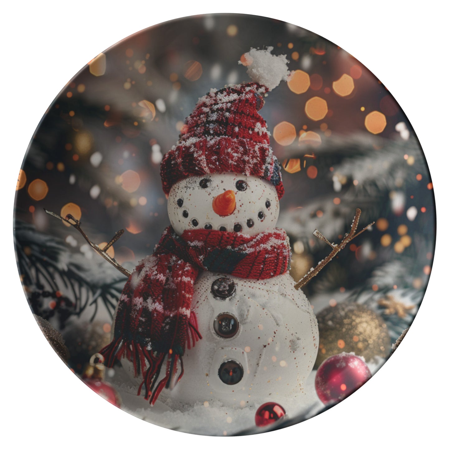 Snowman Plate 5