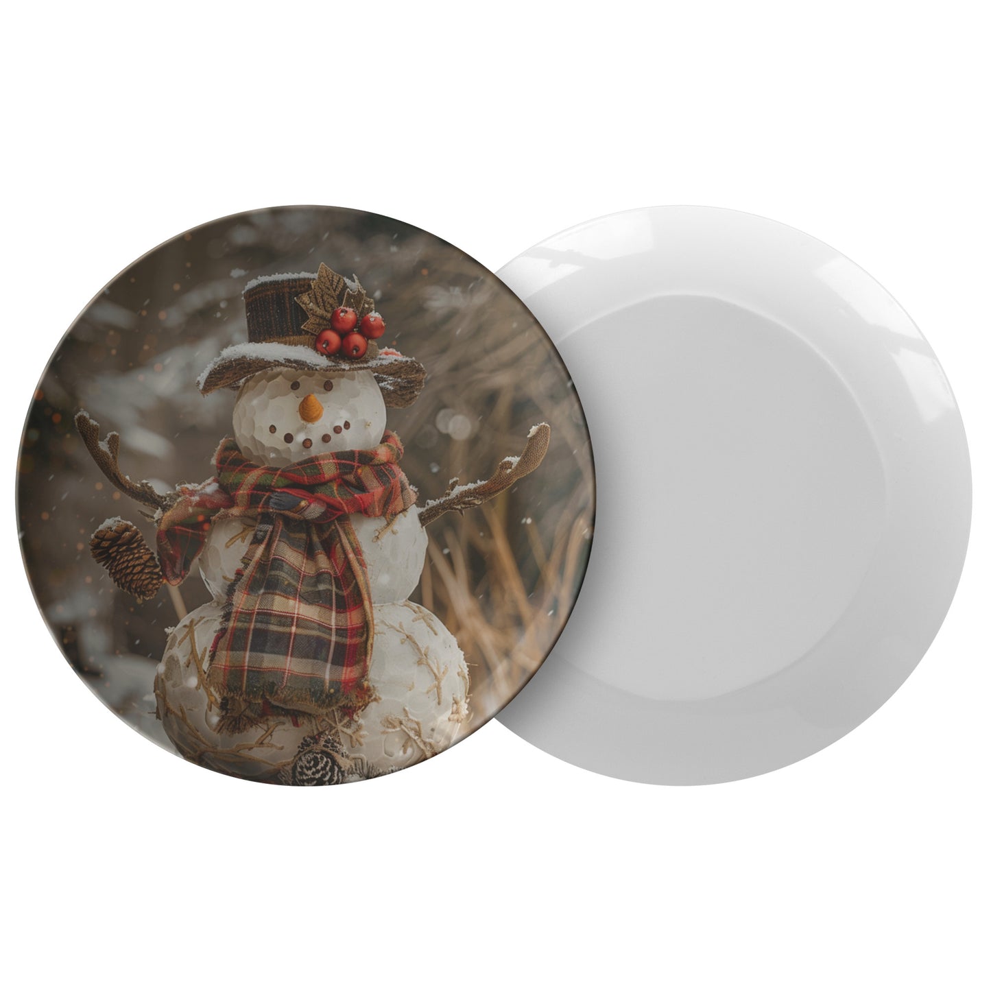 Snowman Plate 6