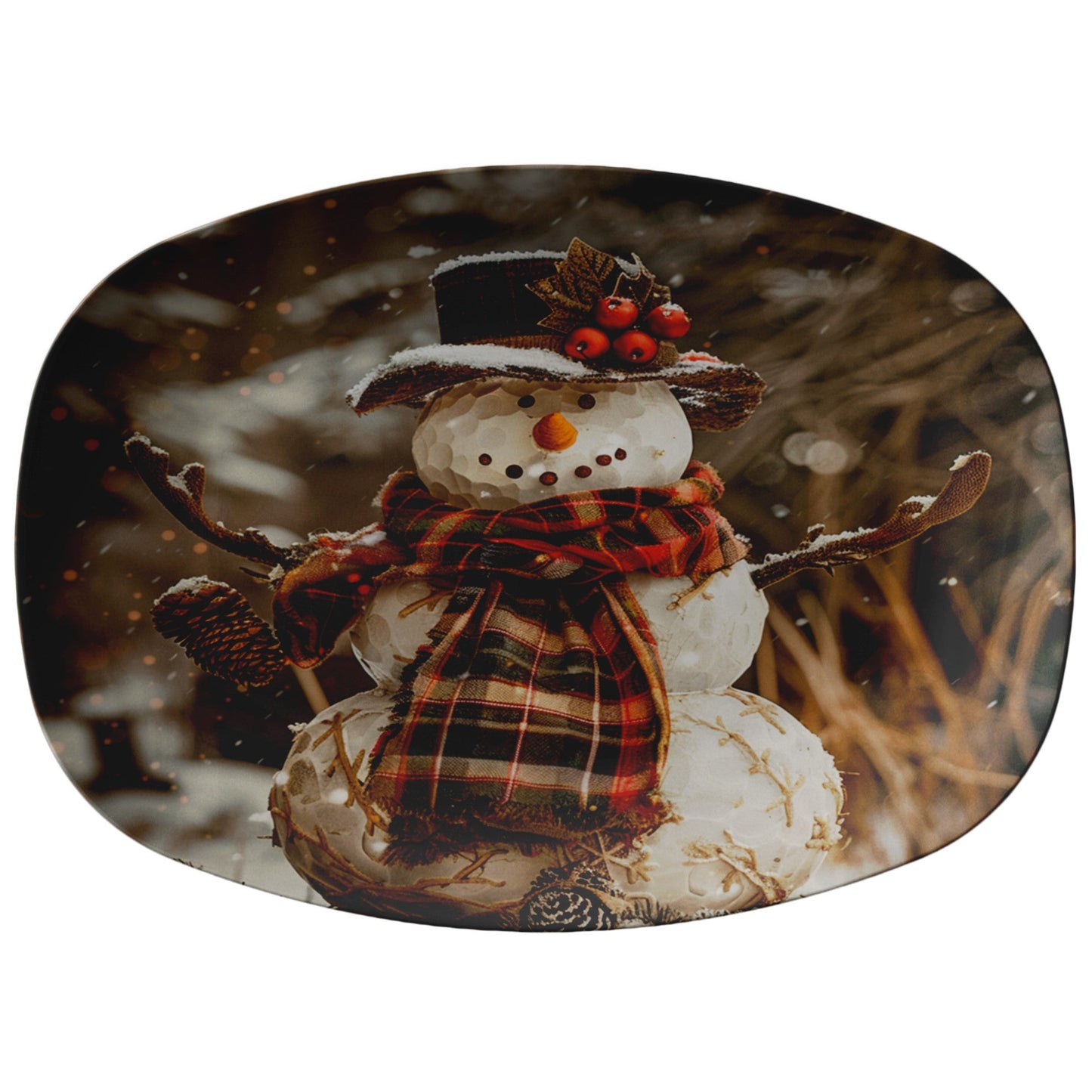 Snowman Platter