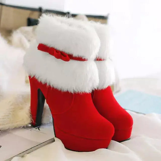 Christmas High Heel Boots