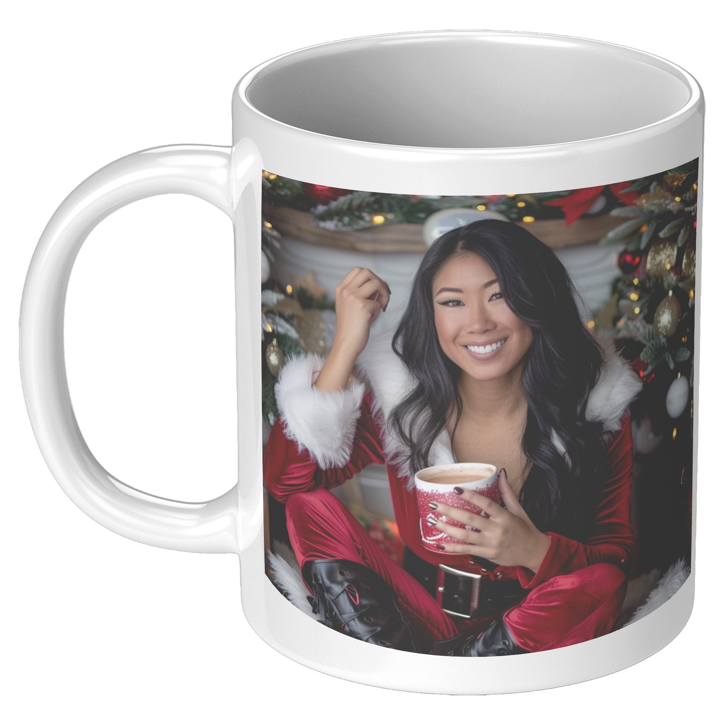 Yule Tide Temptress Mug White