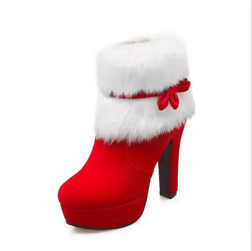 Christmas High Heel Boots