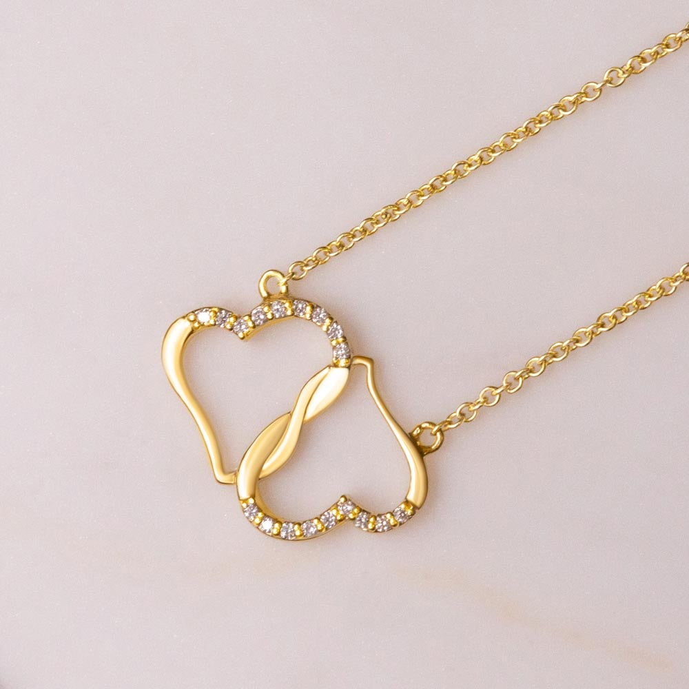 Two Hearts of Love Necklace