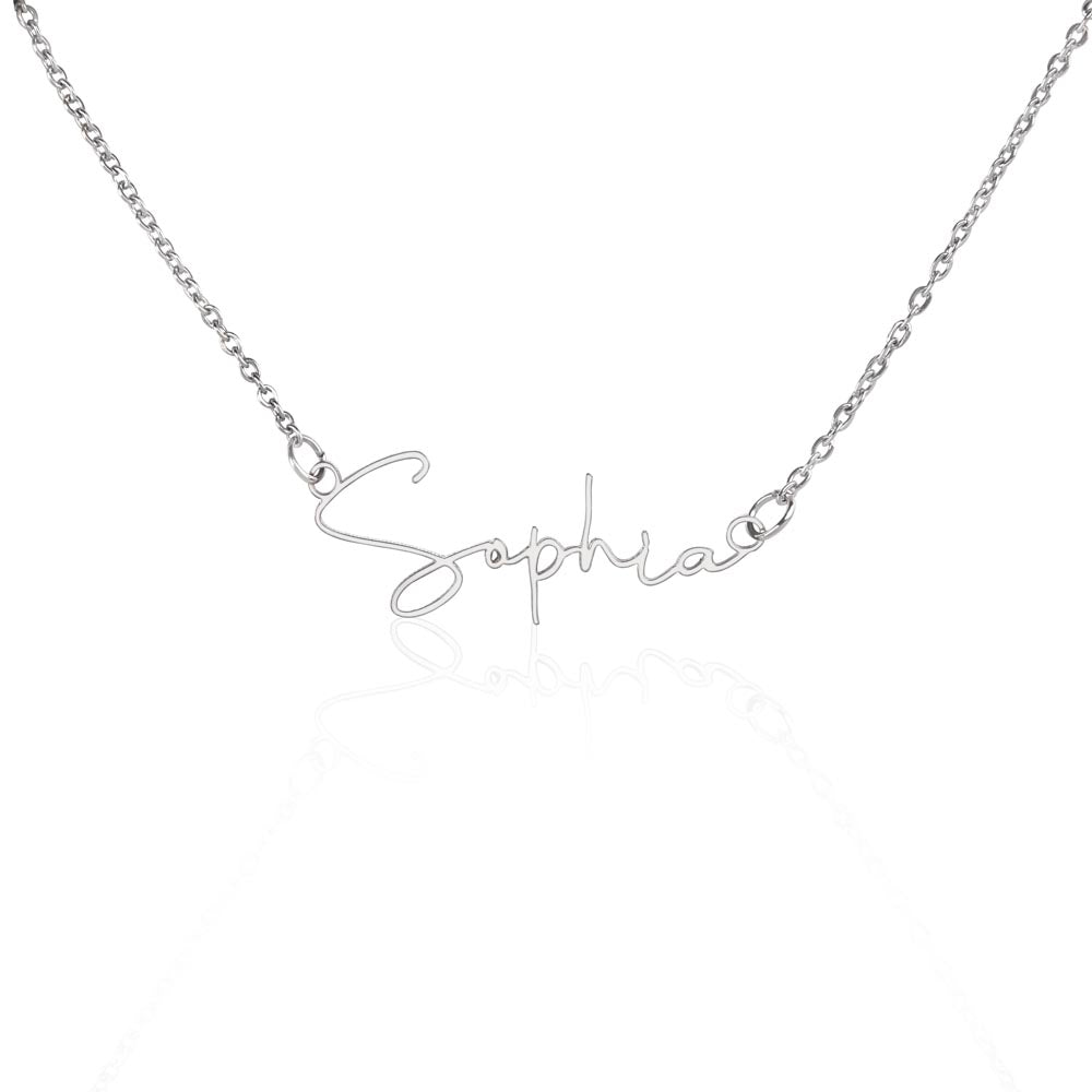 Say My Name (Contemporary Font) Necklace