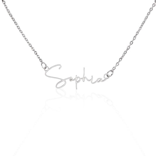 Say My Name (Contemporary Font) Necklace