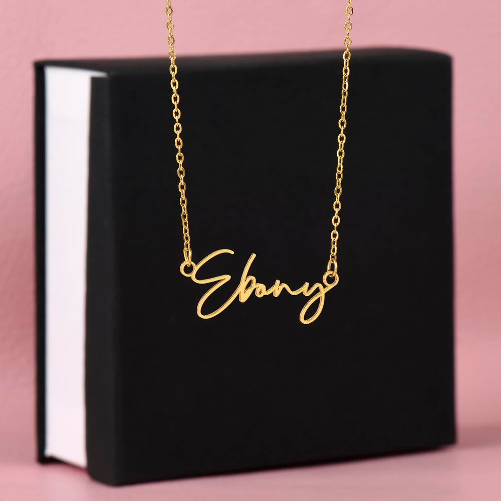 Say My Name (Contemporary Font) Necklace