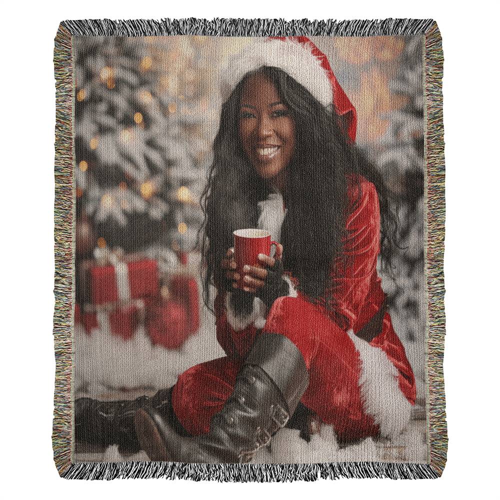 Santa Sweetheart Woven Blanket