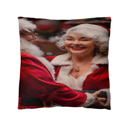 Santa's Workshop: A Team Effort Pillow