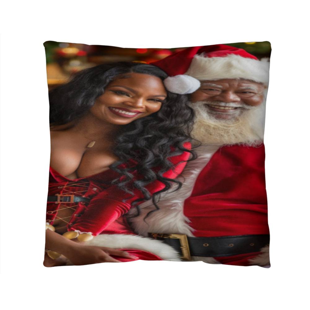 Naughty by Nature: The Claus Couple Pillow