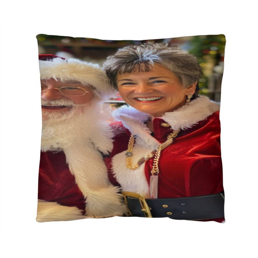 The Claus Couple's Holiday Harmony Pillow