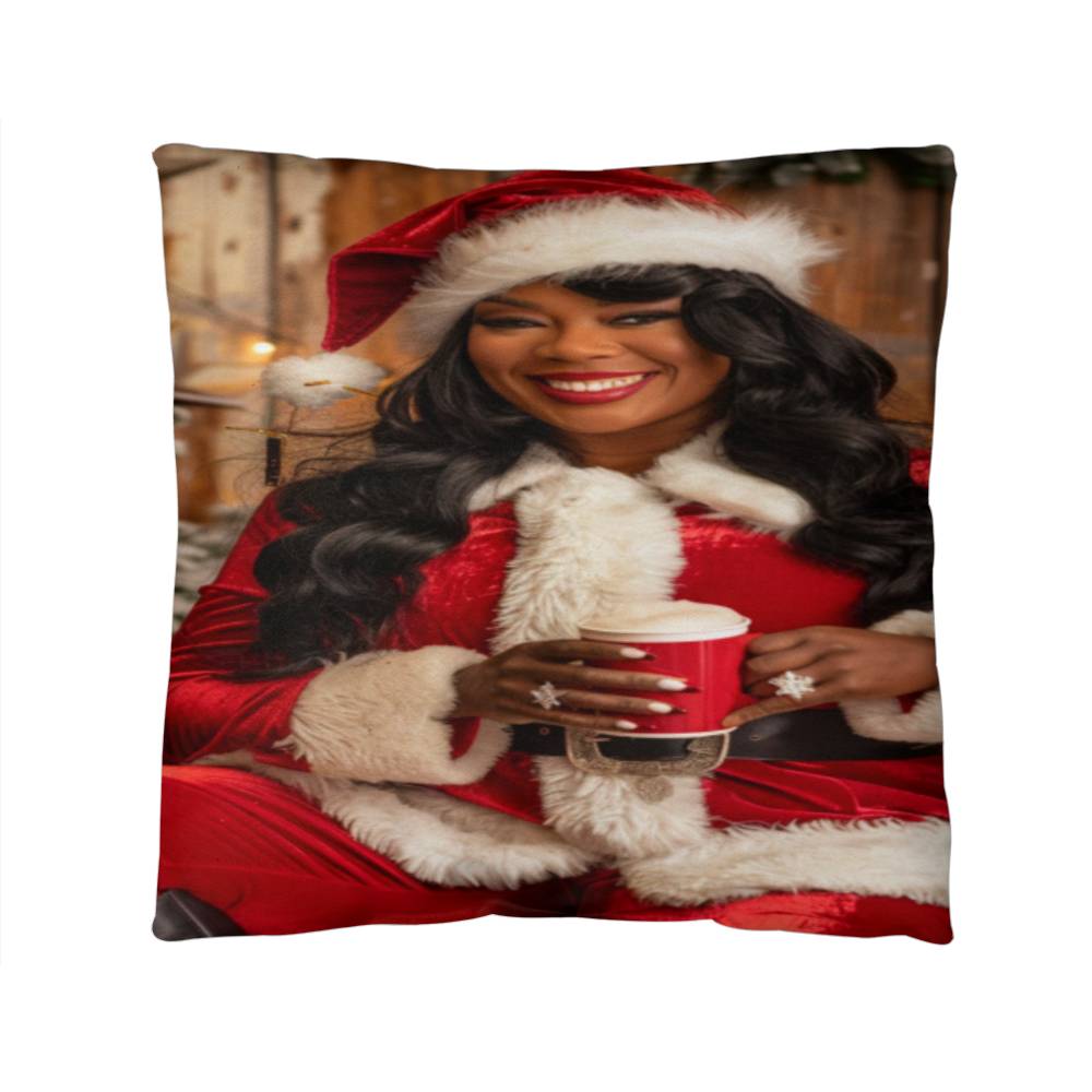 Glamorous Mrs. Claus Pillow