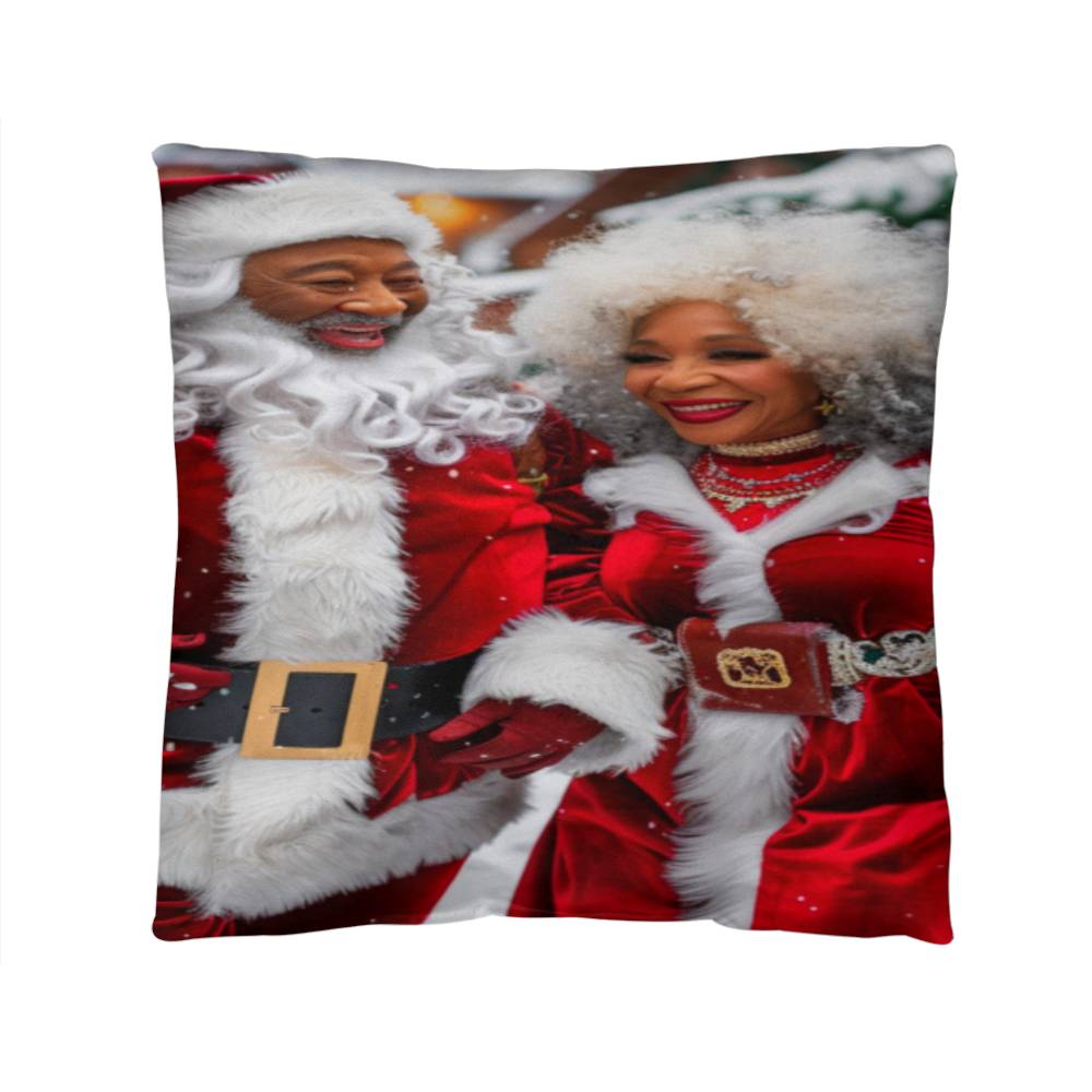 The Claus Couple's Holiday Magic Pillow