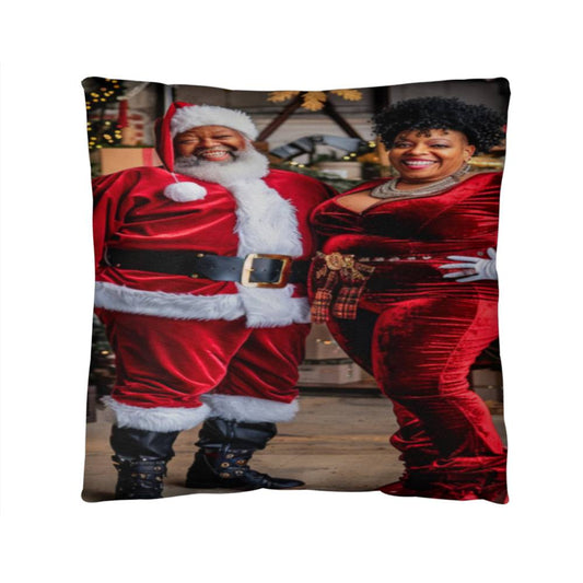 Mr. & Mrs. Claus Together in Joy Pillow