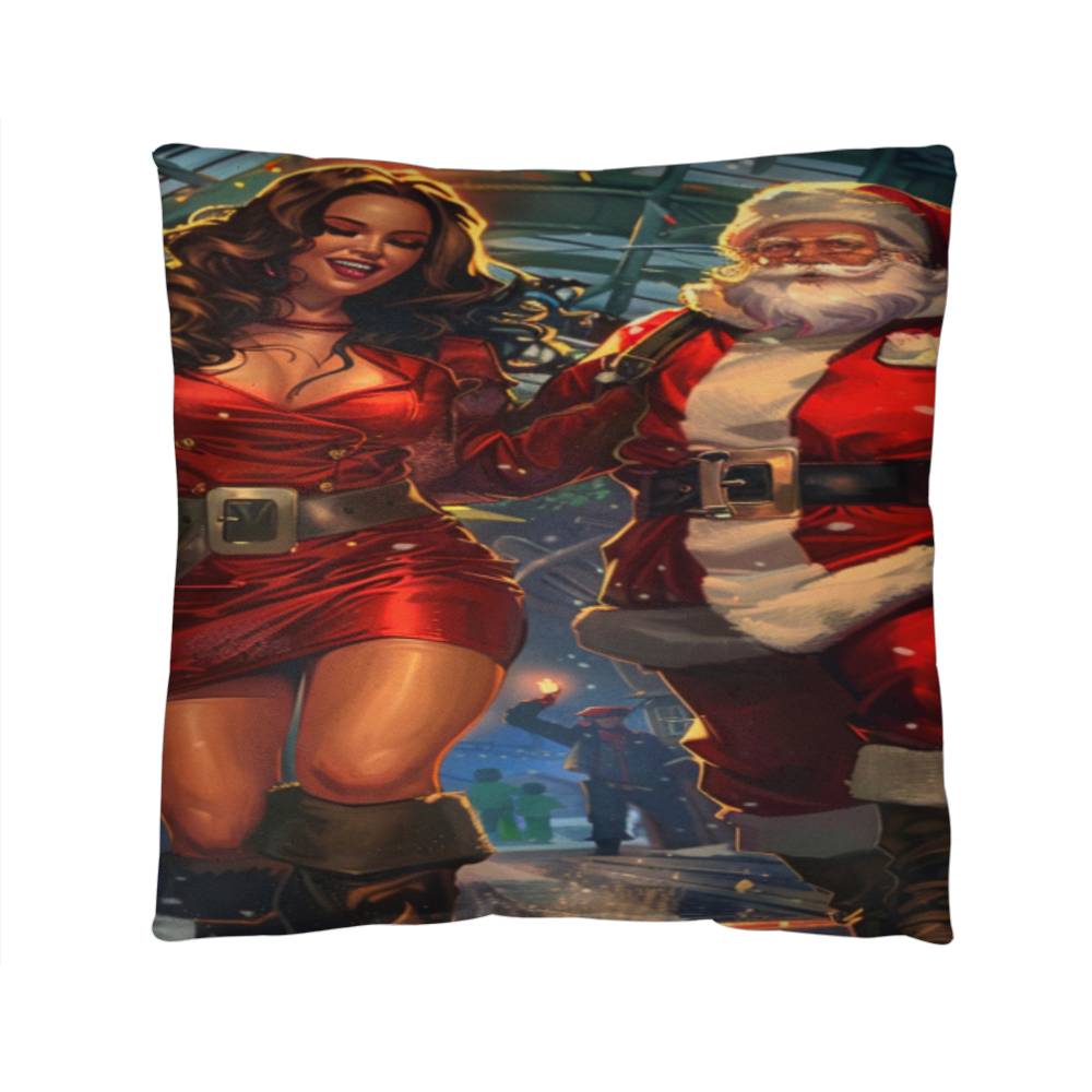 Tinsel & Trouble Mr. & Mrs. Claus Pillow