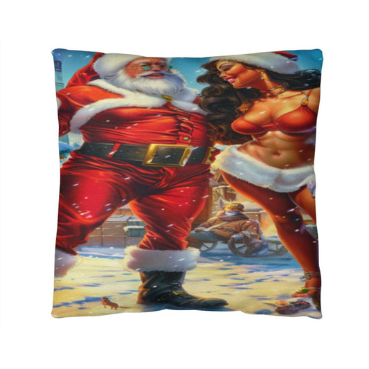 Santa & Mrs. Claus’ Naughty and Nice Pillow