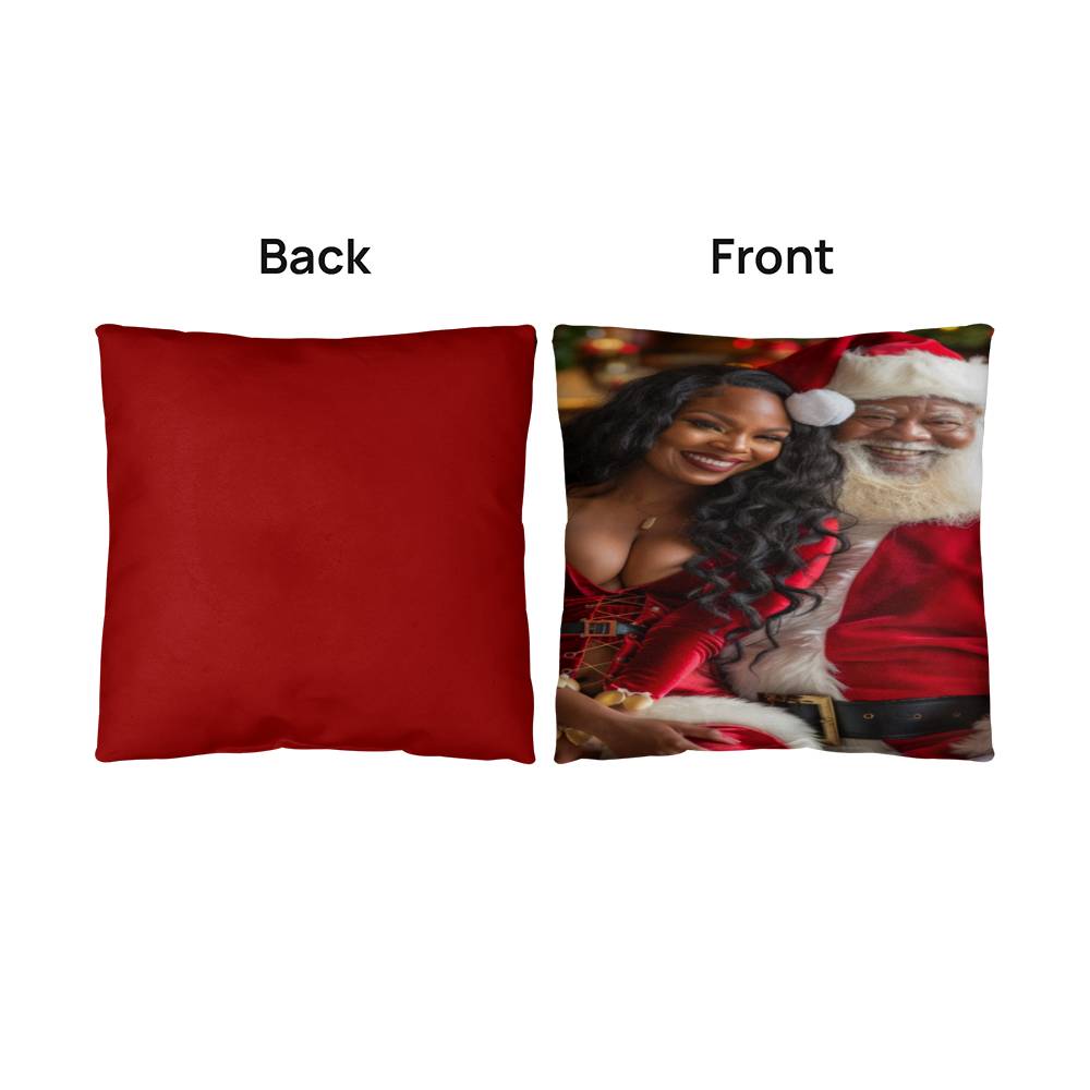 Naughty by Nature: The Claus Couple Pillow