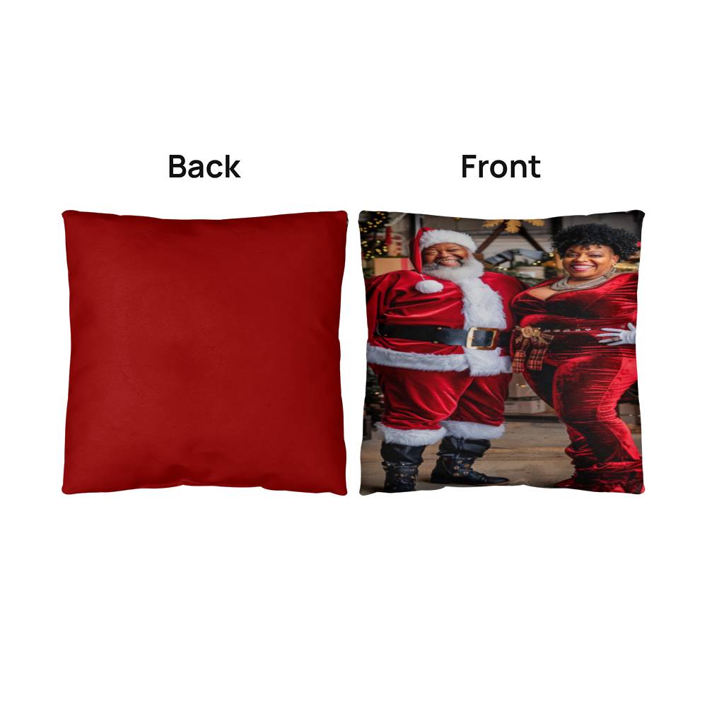 Mr. & Mrs. Claus Together in Joy Pillow