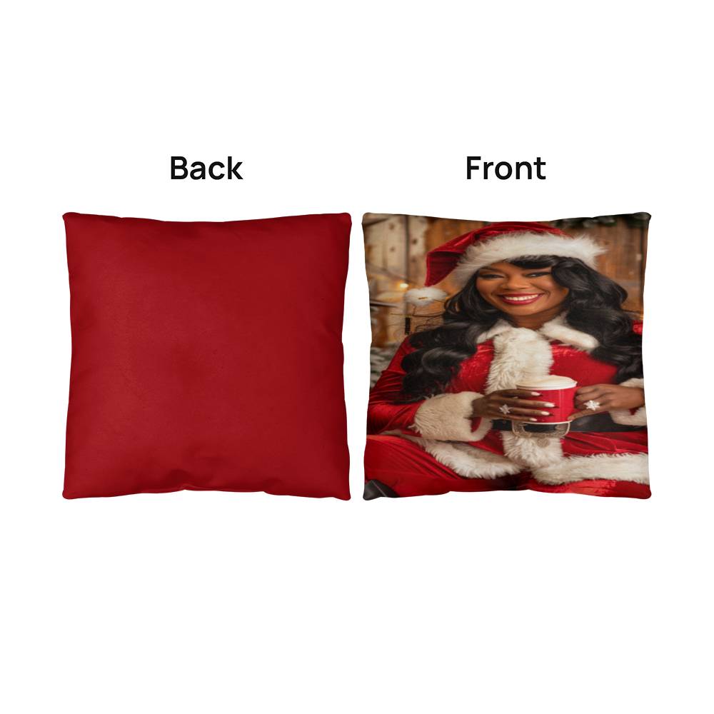 Glamorous Mrs. Claus Pillow