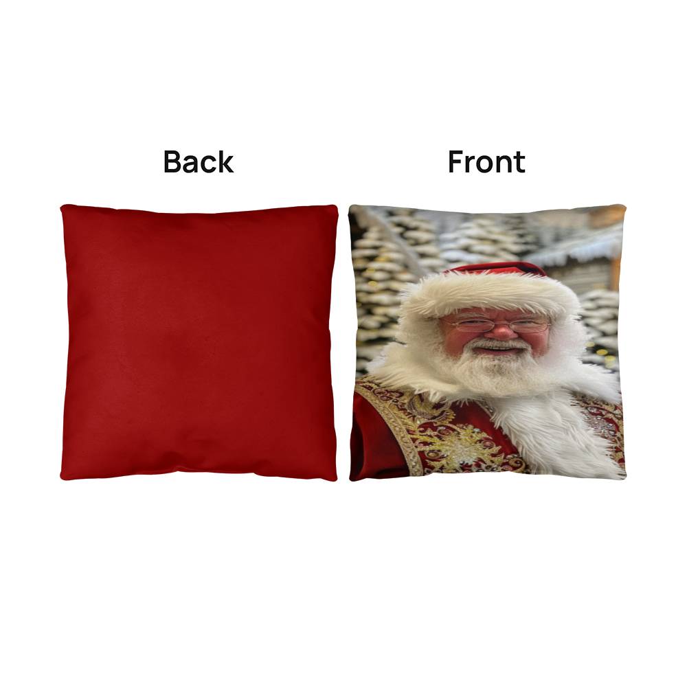 The Snowy Sleighman Pillow