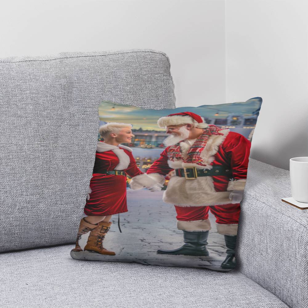 Together with the Claus Couple Pillow