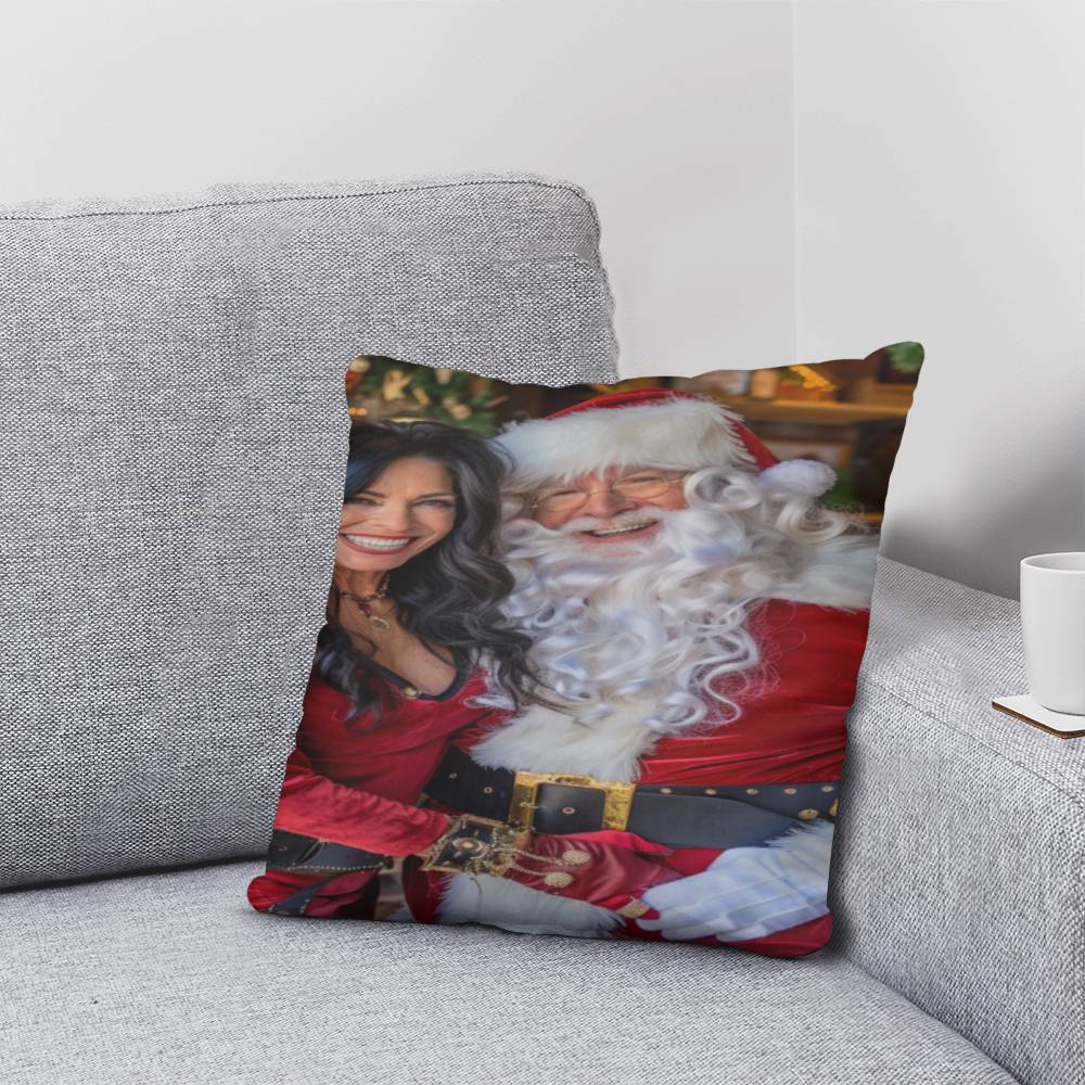 Santa & Mrs. Claus' Merry Moments Pillow