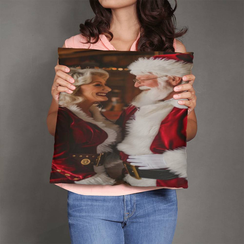 Workshop Whimsy with the Claus Couple Pillow