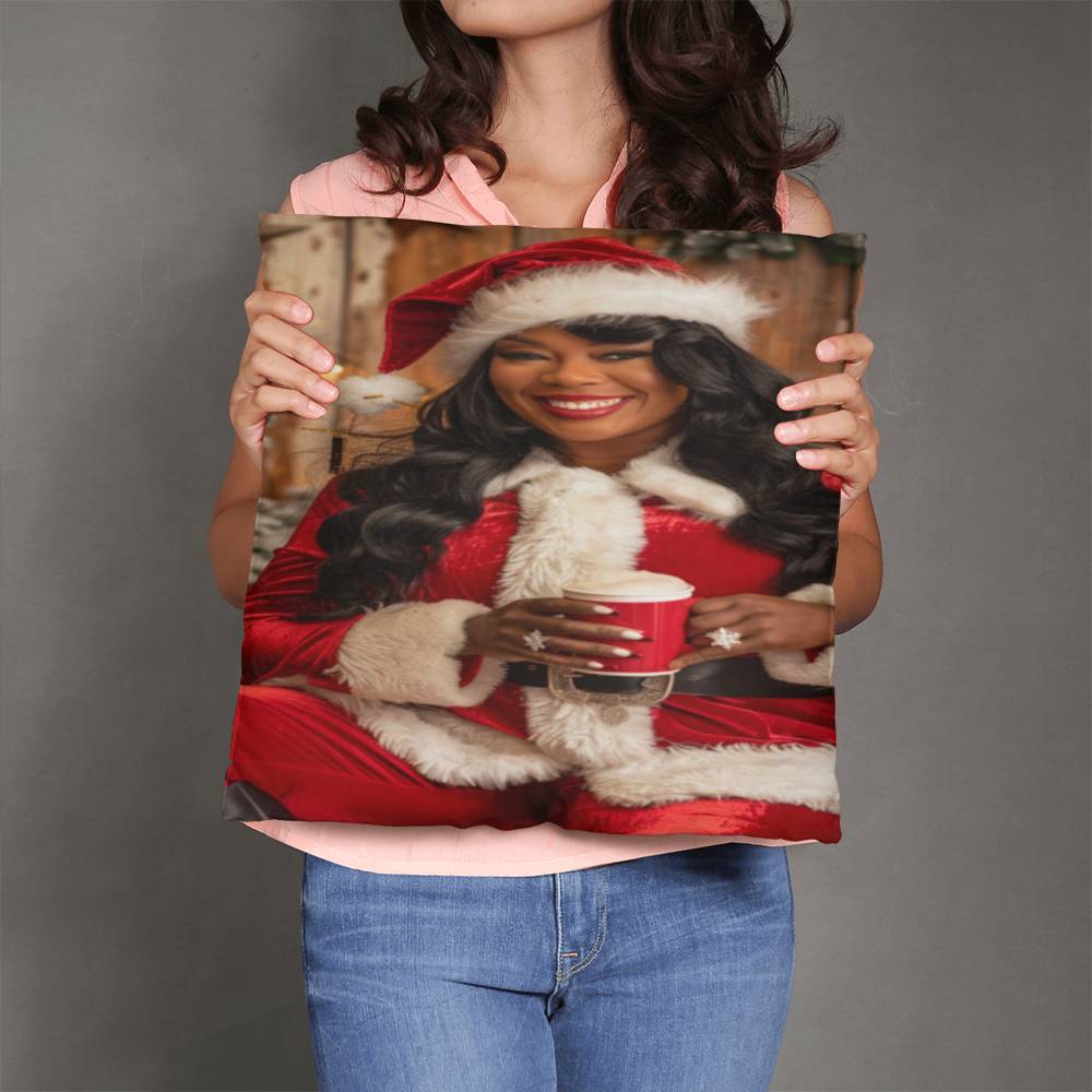 Glamorous Mrs. Claus Pillow