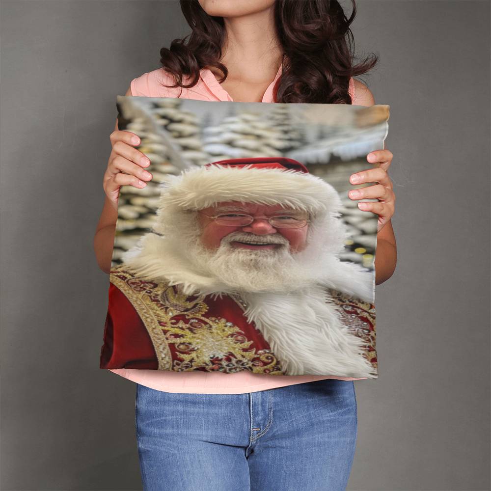 The Snowy Sleighman Pillow