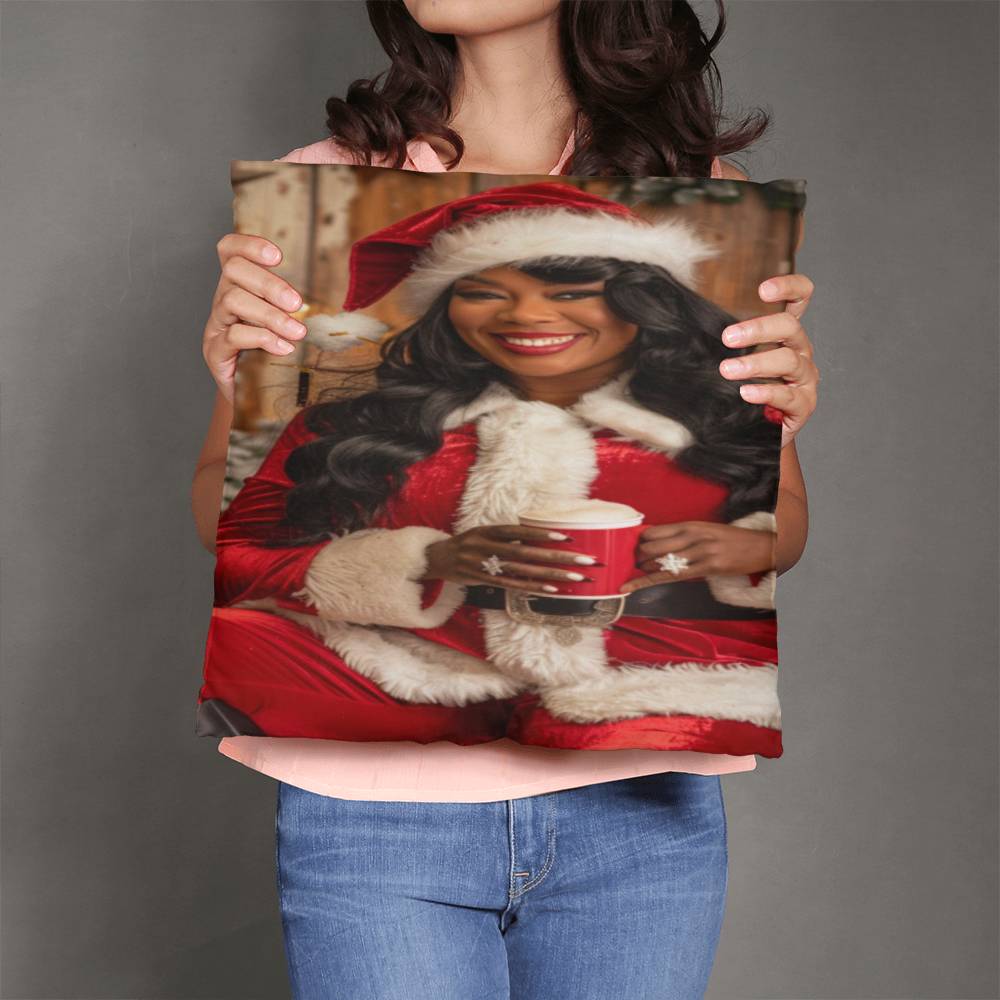 Glamorous Mrs. Claus Pillow