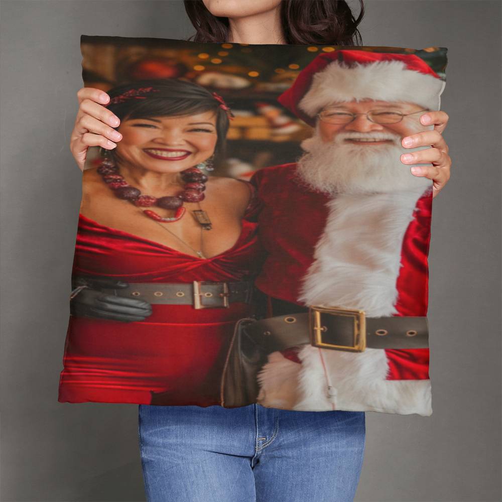 Together in Santa's Workshop Pillow