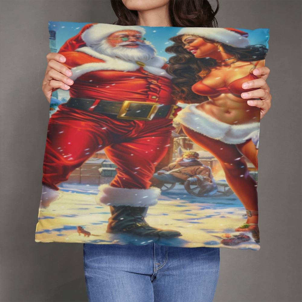 Santa & Mrs. Claus’ Naughty and Nice Pillow