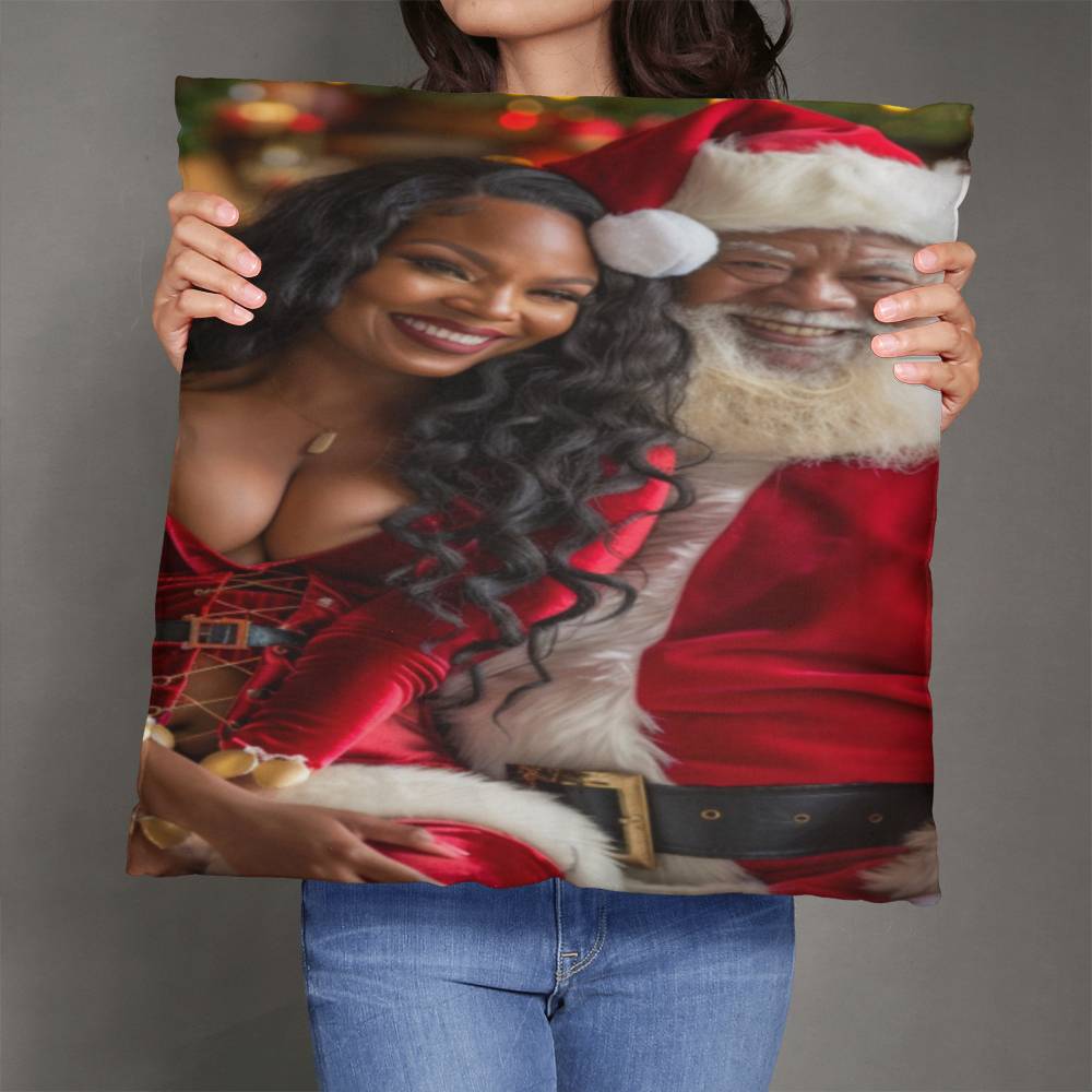 Naughty by Nature: The Claus Couple Pillow