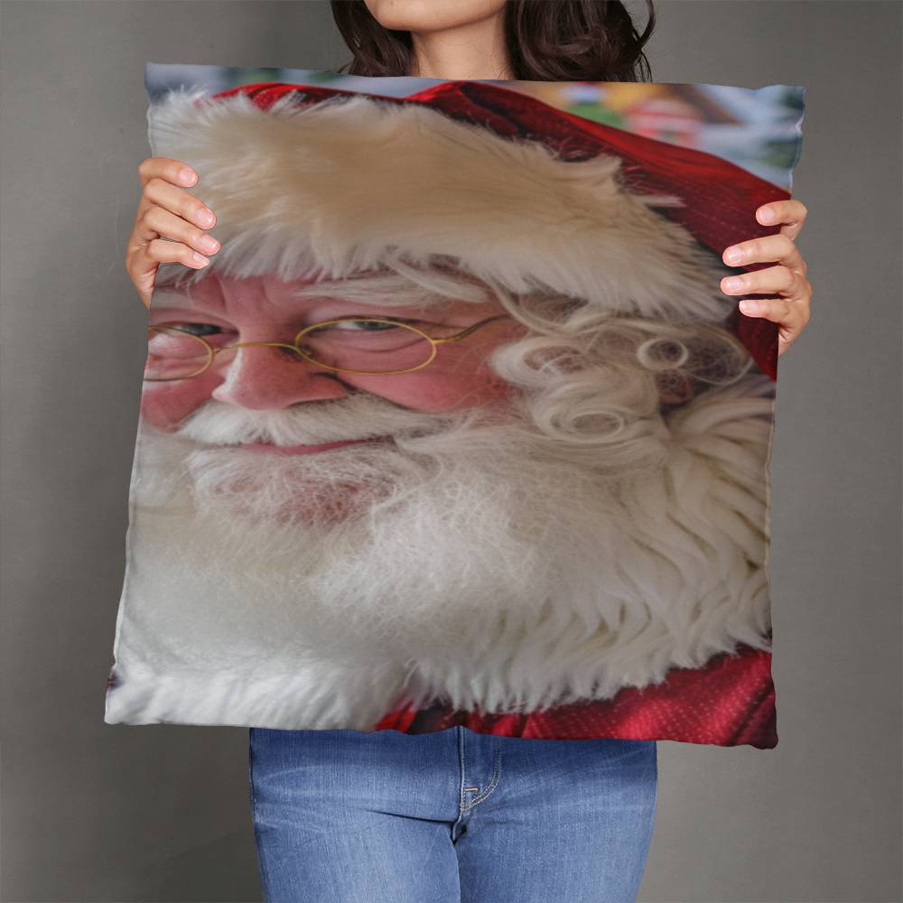 Cheerful Claus Pillow