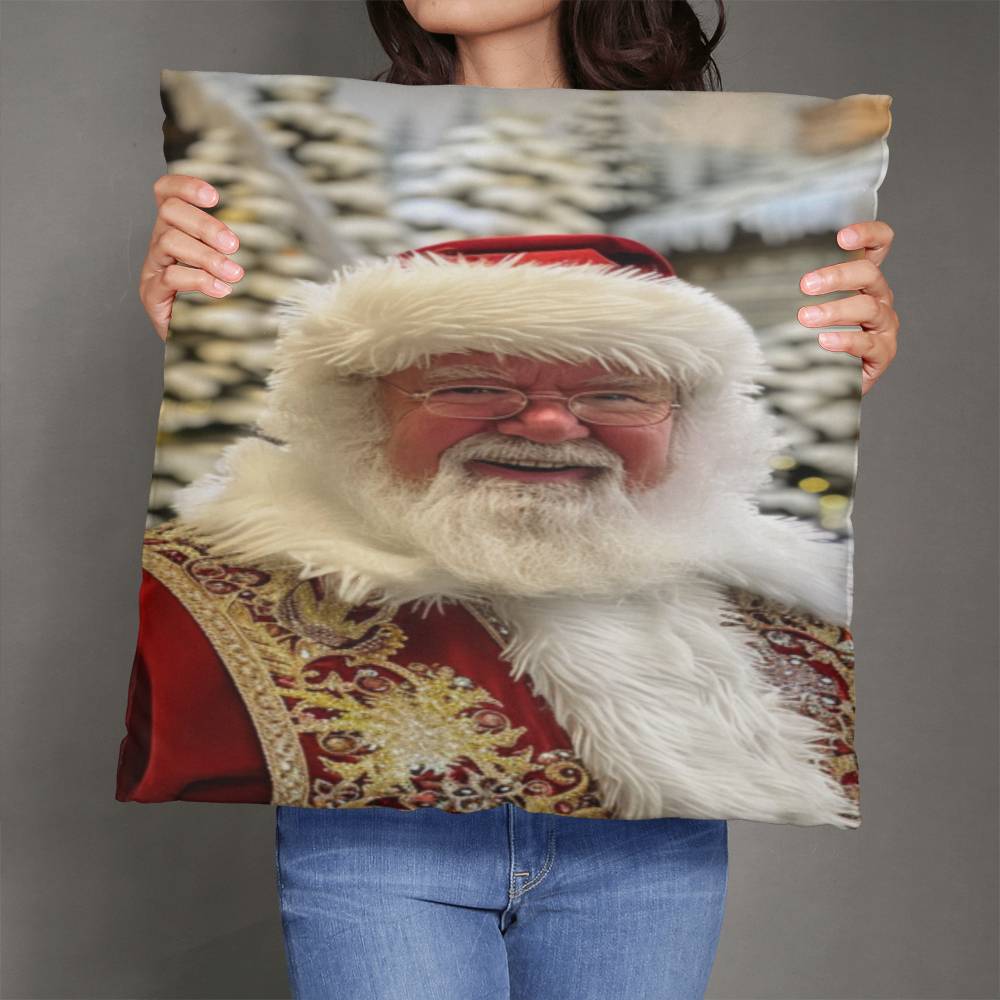 The Snowy Sleighman Pillow