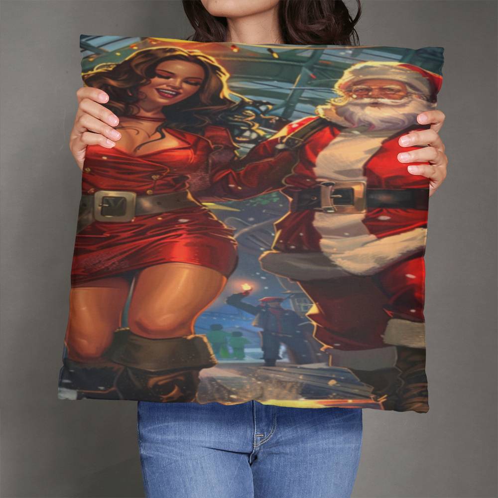 Tinsel & Trouble Mr. & Mrs. Claus Pillow