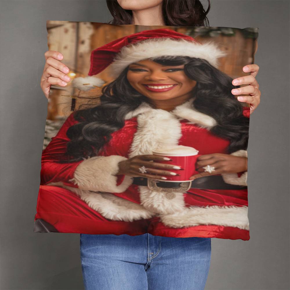 Glamorous Mrs. Claus Pillow