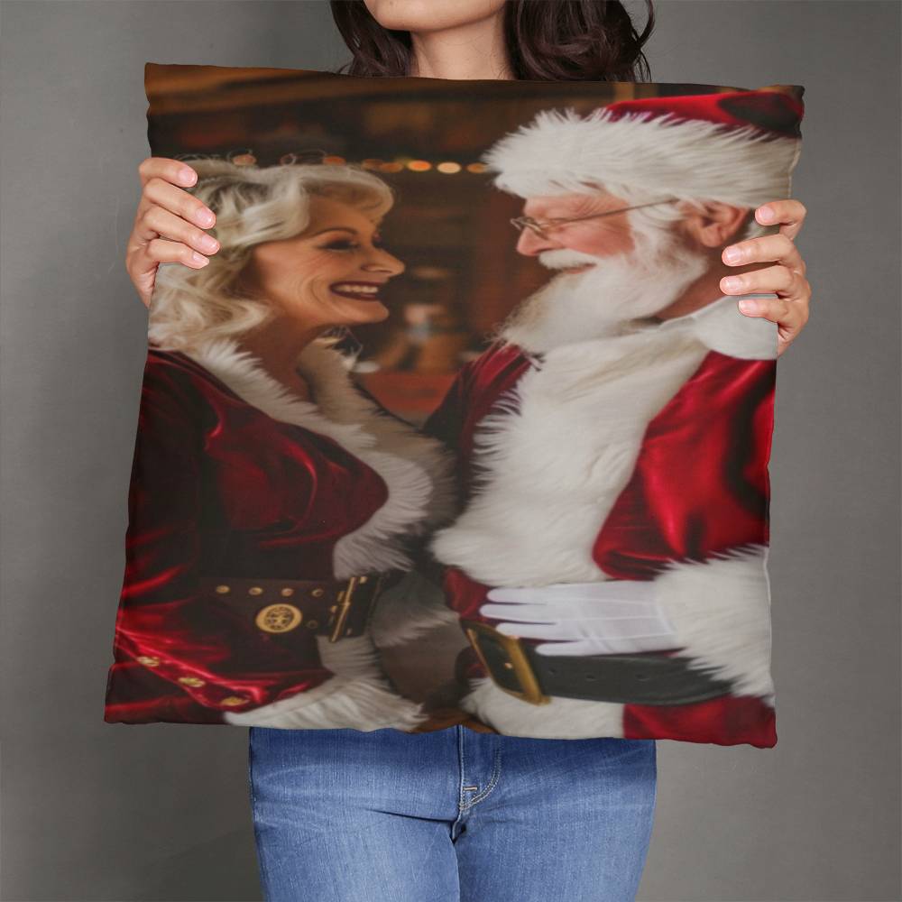 Workshop Whimsy with the Claus Couple Pillow