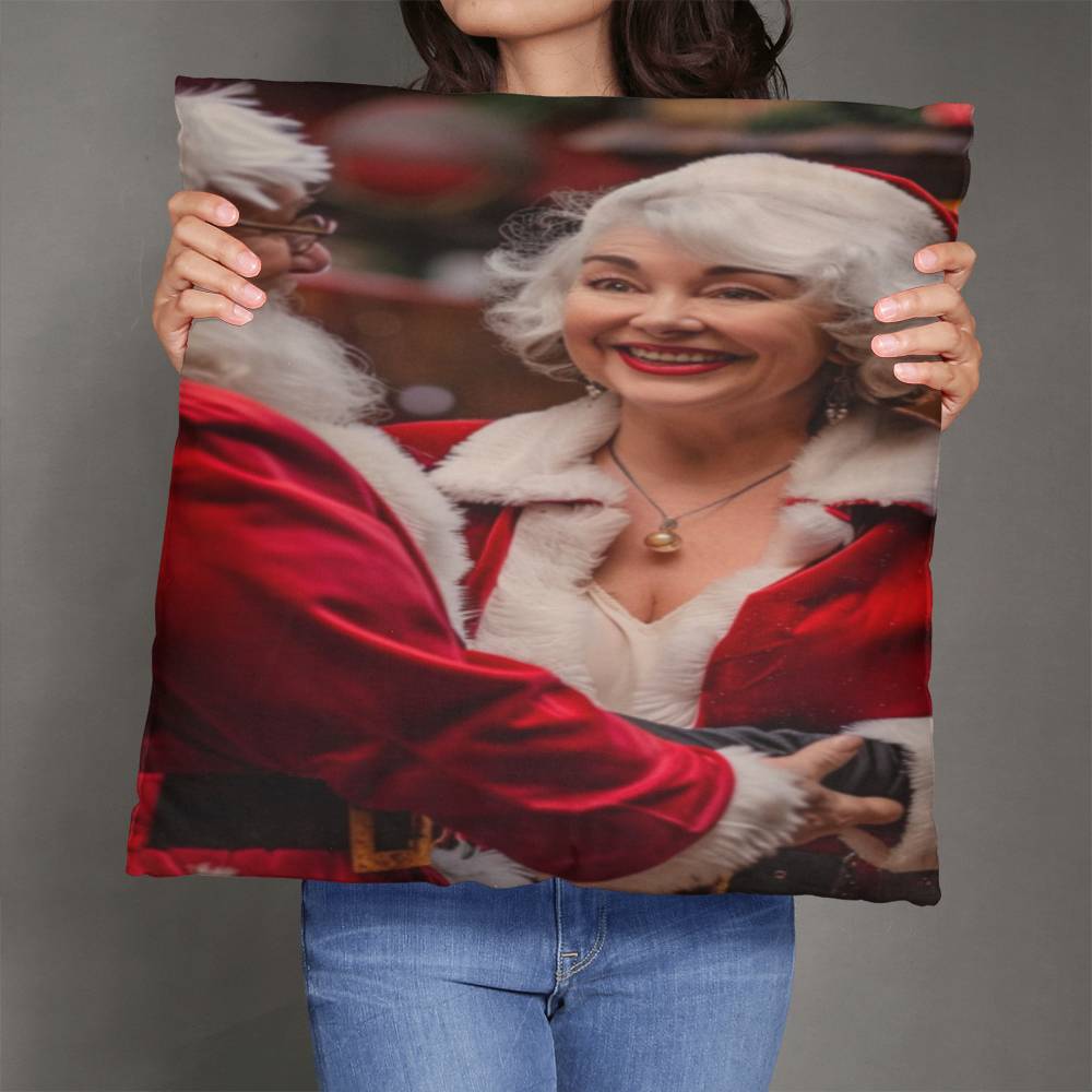 Santa's Workshop: A Team Effort Pillow