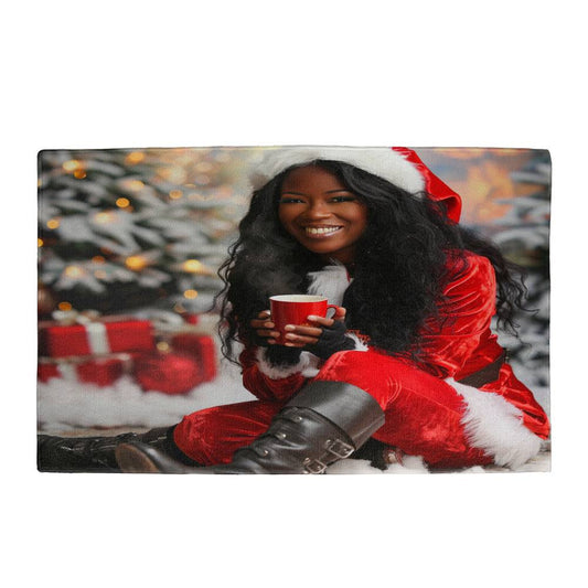 Santa's Sweetheart Welcome Mat