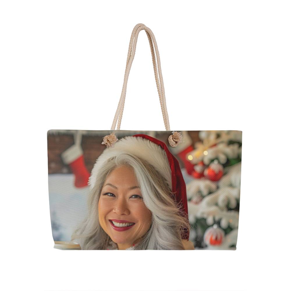 Crimson Claus Weekender Tote (13 x 24)