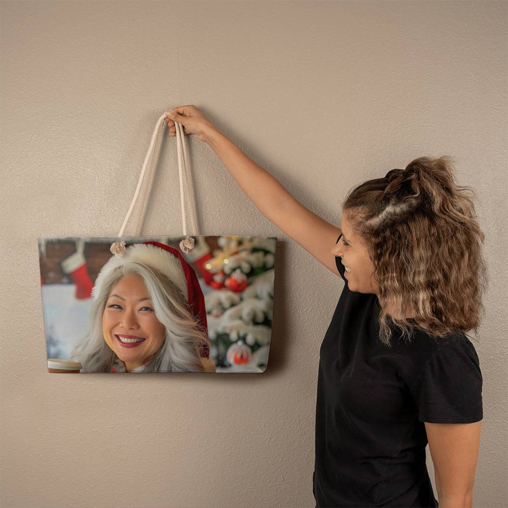 Crimson Claus Weekender Tote (13 x 24)